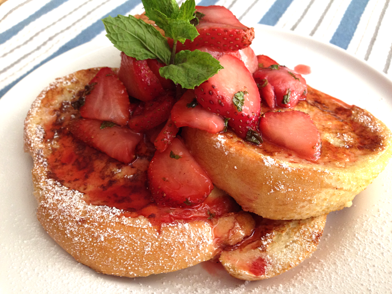 Strawberry Mint French Toast