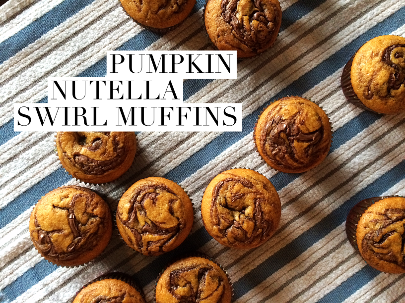 Pumpkin Nutella Swirl Muffins by Bunny Baubles Blog
