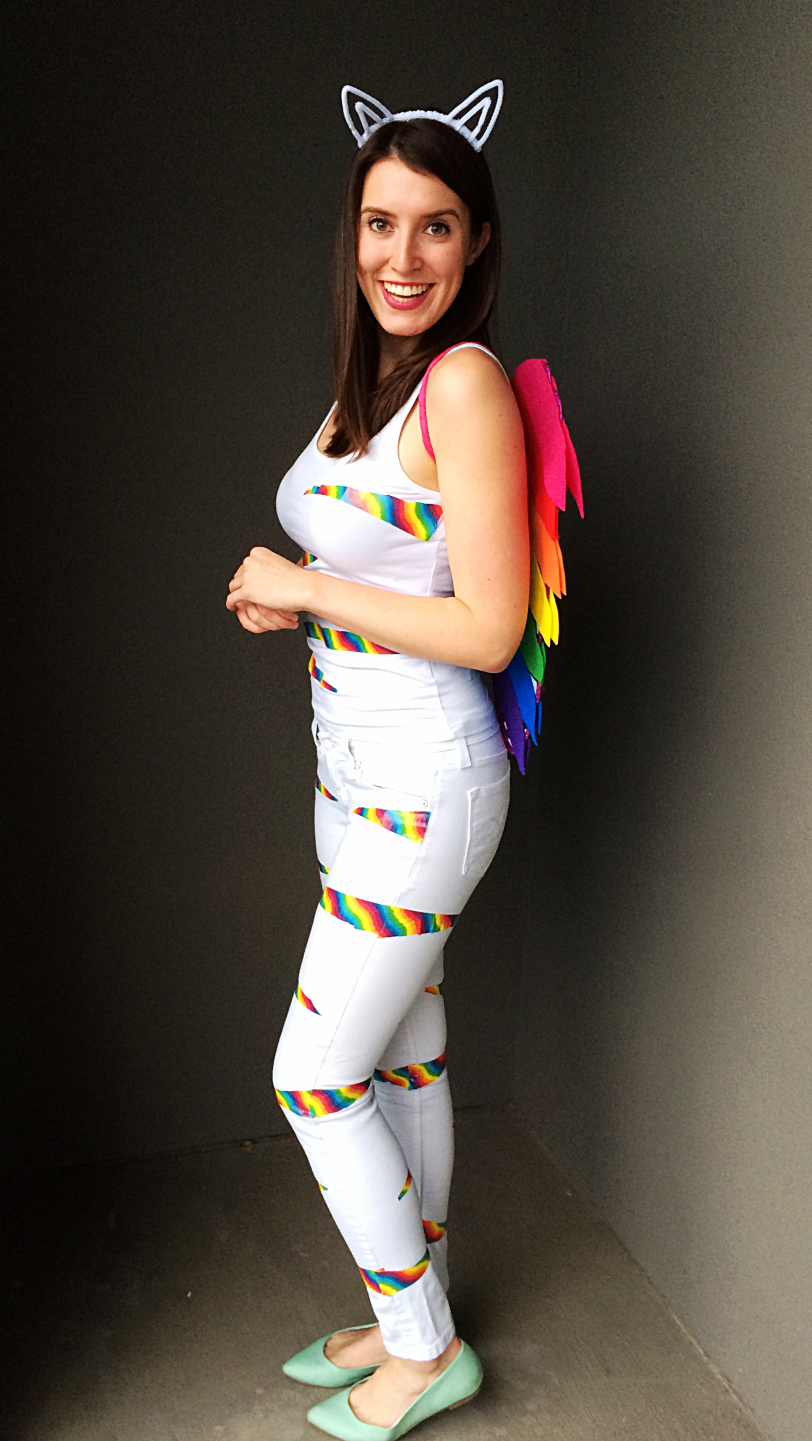 DIY Lisa Frank Rainbow Kitten Costume by Bunny Baubles Blog 1