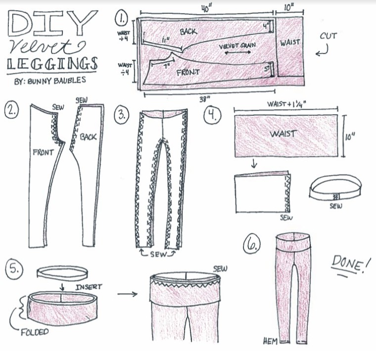 DIY Velvet Leggings – Sew Bake Decorate
